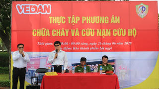 Vedan Việt Nam tổ chức thực tập phương án chữa cháy và cứu nạn cứu hộ cho CBCNV