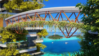 Khám phá ý nghĩa phong thủy của con đường dạo trên cao tại Flamingo Cat Ba Resorts