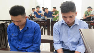 Hai kẻ sát hại sinh viên chạy Grab tại Hà Nội hầu tòa