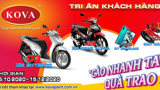 KOVA tri ân khách hàng, tưng bừng quà tặng