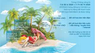 “Hóa đơn rảnh tay - Nhận ngay ưu đãi 2020” từ VietinBank