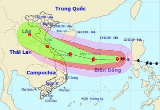 3 kịch bản di chuyển bão số 13