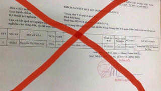 Đình chỉ công tác nữ điều dưỡng sửa kết quả xét nghiệm Covid-19