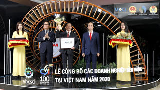Vedan Việt Nam giữ vững danh hiệu "Top 100 Doanh nghiệp Phát triển Bền vững"