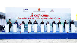 Mở rộng nhà máy thủy điện Hòa Bình: Thực hiện đúng tiến độ, chất lượng từng hạng mục