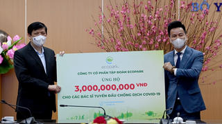 Ecopark ủng hộ 13 tỷ đồng cho công tác phòng chống dịch Covid-19