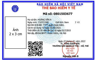 Từ hôm nay, 1/4, cấp thẻ bảo hiểm y tế theo mẫu mới