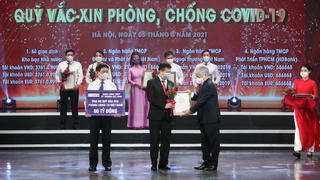 Techcombank tiếp tục ủng hộ 60 tỷ đồng cho Quỹ Vacxin phòng chống COVID-19