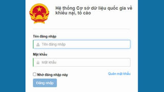 Đề xuất đối tượng được khai thác cơ sở dữ liệu quốc gia về giải quyết khiếu nại, tố cáo