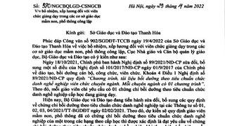 Vụ giáo viên phải nộp tiền học thăng hạng tại Thanh Hóa: "Trên bảo dưới không nghe"