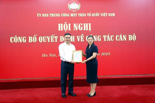 Nhà báo Trần Bảo Trung được điều động, bổ nhiệm làm Phó Tổng Biên tập Tạp chí Mặt trận