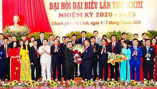 Ông Hoàng Quốc Thưởng tái cử Bí thư Thành ủy Chí Linh