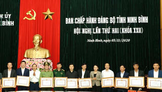 Ninh Bình tổ chức hội nghị lần thứ hai, Ban Chấp hành Đảng bộ tỉnh khoá XXII