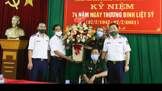 Lực lượng Cảnh sát biển đẩy mạnh các hoạt động thiết thực tri ân các Anh hùng Thương binh - Liệt sỹ