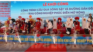 Khởi công cầu qua sông Sặt và đường dẫn vào khu công nghiệp Phúc Điền mở rộng