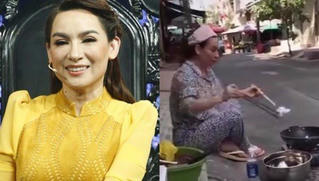 Ngọc Trinh giản dị về quê tặng quà Tết; Phi Nhung làm đồ ăn cho người bán vé số
