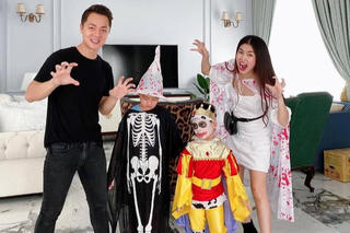 Dàn sao Vbiz cùng gia đình rộn ràng đón Halloween 