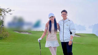 Hương Giang và Matt Liu tung ảnh sánh đôi bên nhau trên sân golf
