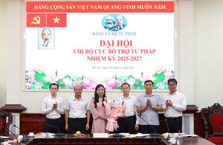 Chi bộ Cục Bổ trợ Tư pháp tổ chức thành công Đại hội nhiệm kỳ 2025-2027