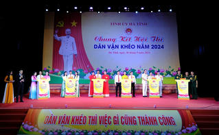 Tranh tài tại Hội thi 'Dân vận khéo' tỉnh Hà Tĩnh
