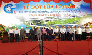  Ninh Bình : Tập đoàn Indevco tổ chức lễ đốt lửa lò nấu nhà máy kính tiết kiệm năng lượng chất lượng cao CFG 