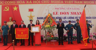 Phường Yên Giang đón nhận danh hiệu Anh hùng Lực lượng vũ trang     