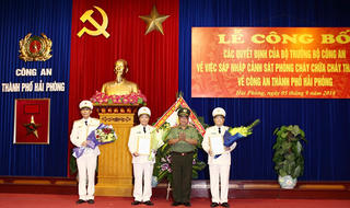 Công an TP Hải Phòng có thêm 3 Phó Giám đốc