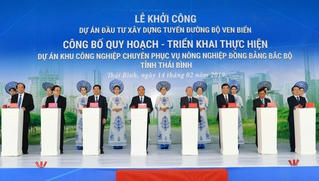 Thái Bình đẩy nhanh xây dựng đường bộ ven biển kết nối Hà Nội – Hải Phòng – Quảng Ninh