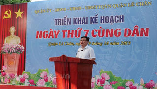 Quận Lê Chân (Hải Phòng) vận động xã hội hóa để chỉnh trang công viên cây xanh