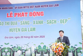 Gia Lâm, Hà Nội: Phát động phong trào thi đua 'Sáng - Xanh - Sạch - Đẹp' năm 2025 