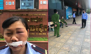 Clip: Nam thanh niên ném điện thoại vào mặt nữ bảo vệ gây bức xúc