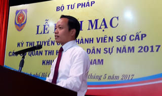 Khai mạc kỳ thi tuyển chấp hành viên sơ cấp 2017