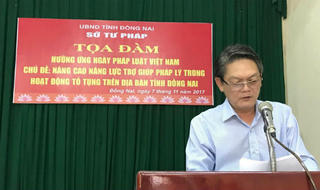 Nâng cao năng lực trợ giúp pháp lý trong hoạt động tố tụng tại Đồng Nai