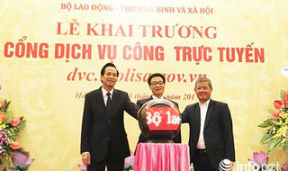 Khai trương Cổng dịch vụ công trực tuyến Bộ LĐ-TB&XH
