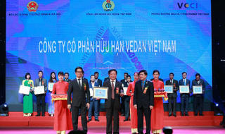 Vedan Việt Nam được vinh danh là “Doanh nghiệp vì người Lao động 2017”