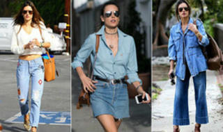 Biến hóa trang phục denim như thiên thần nội y Alessandra Ambrosio