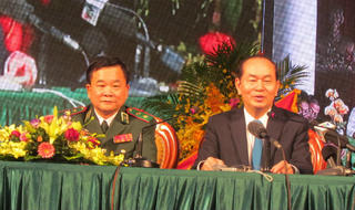 Chủ tịch nước Trần Đại Quang giao nhiệm vụ cho Bộ đội Biên phòng 