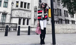 'Bắt chước' cách mix boots cao quá gối từ sao Việt