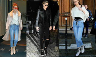 Tủ đồ toàn quần jeans lửng sành điệu của Gigi Hadid