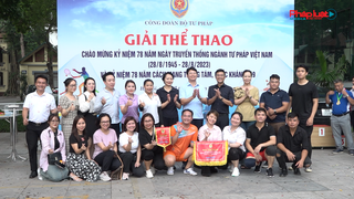 Sôi động giải thể thao mừng 78 năm ngày truyền thống Ngành Tư pháp