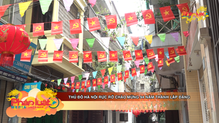 Thủ đô Hà Nội rực rỡ chào mừng 94 năm thành lập Đảng