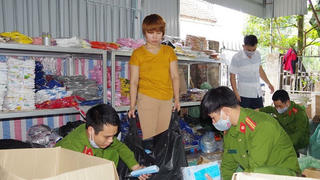Phát hiện cơ sở kinh doanh khẩu trang y tế làm giả thương hiệu và địa chỉ ở Hà Nam