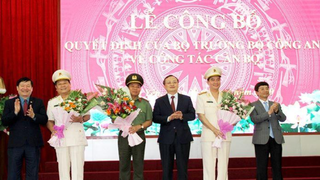 Bộ Công an công bố Quyết định bổ nhiệm lãnh đạo chủ chốt Công an tỉnh Hưng Yên