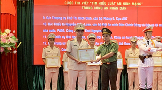 Công an Hà Nam đạt giải Khuyến khích Cuộc thi viết “Tìm hiểu Luật An ninh mạng” 