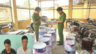 Bắt 02 đối tượng trộm cắp sơn của công ty