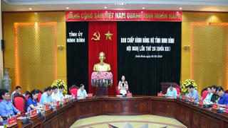 Tập trung tổ chức thành công Đại hội đại biểu Đảng bộ tỉnh Ninh Bình lần thứ XX, nhiệm kỳ 2020 - 2025