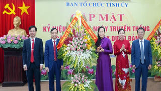 Hà Nam: Tổ chức gặp mặt nhân kỷ niệm 90 năm Ngày truyền thống ngành Tổ chức Xây dựng Đảng