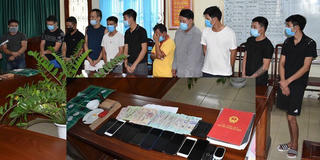 Bắt nhóm đối tượng đánh bạc dưới hình thức xóc đĩa tại Ninh Bình