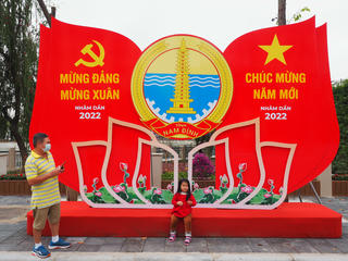 Nam Định rực rỡ cờ hoa đón Tết Nhâm Dần 2022