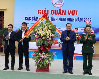 Khai mạc giải Quần vợt các Câu lạc bộ tỉnh Nam Định năm 2022